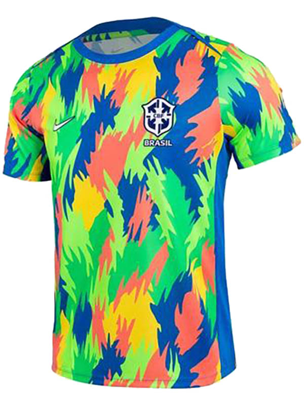 Brazil maglia pre-partita da calcio per adulti uniforme da calcio da uomo abbigliamento sportivo verde maglietta sportiva 2025-2026